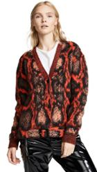M I S B H V Snake Mohair Cardigan