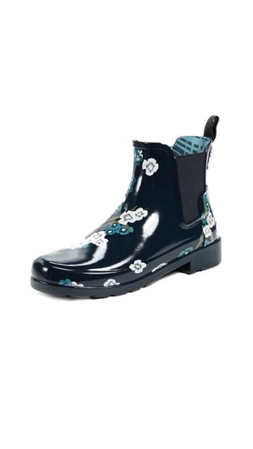 Hunter Boots Refined Blossom Print Chelsea Booties