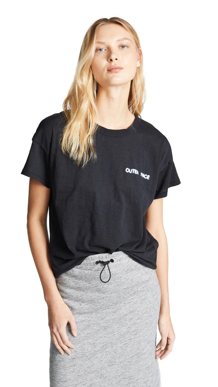 Rag Bone Jean Outer Space Emblem Vintage Crew Tee