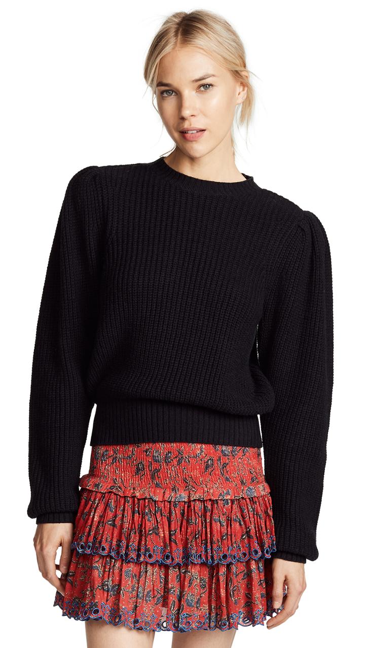 Frame Cropped Crew Pullover
