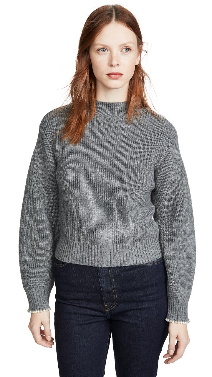 Sea Charlotte Imitation Pearl Pullover