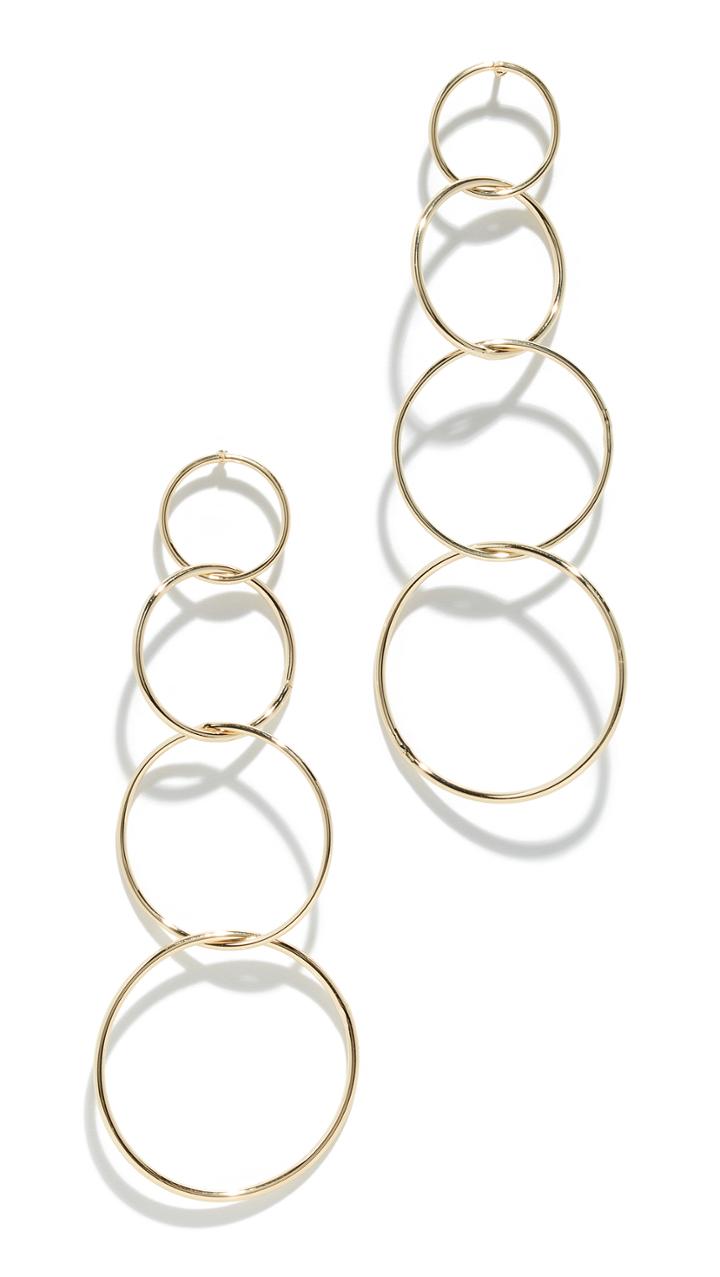 Jules Smith Quatro Hoop Earrings