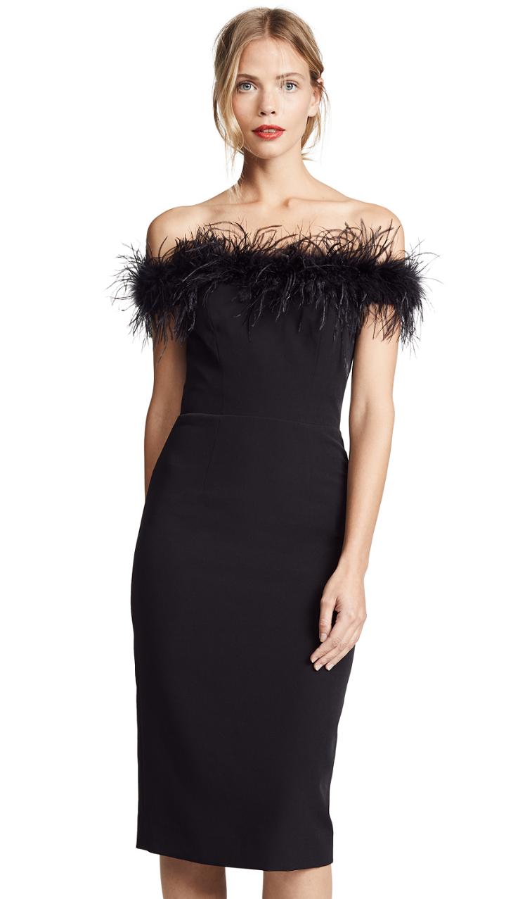 Milly Feather Bodice Dress