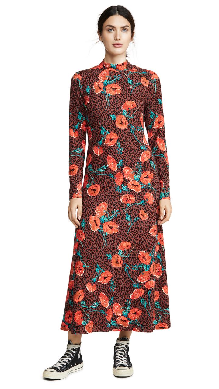 Free People Retro Romance Midi Dress