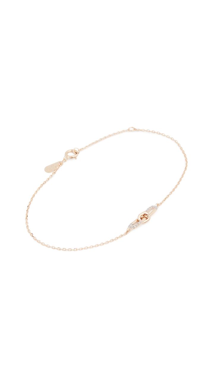 Adina Reyter Pavé Interlocking Link Bracelet 14k