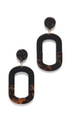 Kenneth Jay Lane Colorblock Oval Earrings