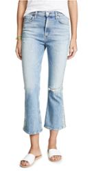 Citizens Of Humanity Flora Stripe Demy Cropped Flare Jeans