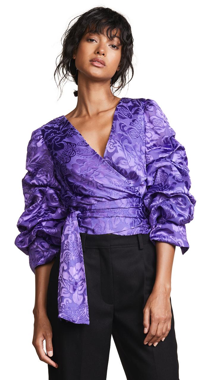Alice Olivia Dominica Reversible Blouse