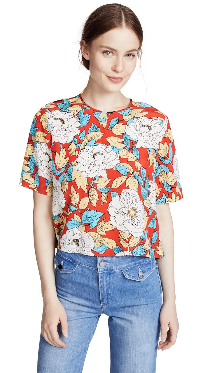 Diane Von Furstenberg Cropped Tee