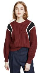 Frame Crop Balloon Crew Pullover