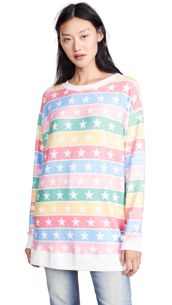 Wildfox Stellar Stripe Roadtrip Sweatshirt