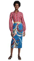 Stella Jean Combo Plaid Dress