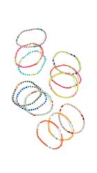 Roxanne Assoulin Patchwork Set Of Twelve Bracelets