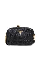 What Goes Around Comes Around Prada Black Nappa Gaufre Mini Bag