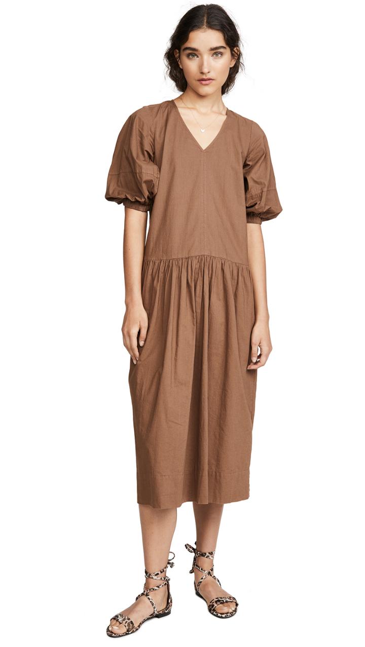 Sea Rumi Short Sleeve Relaxed Midi Dress