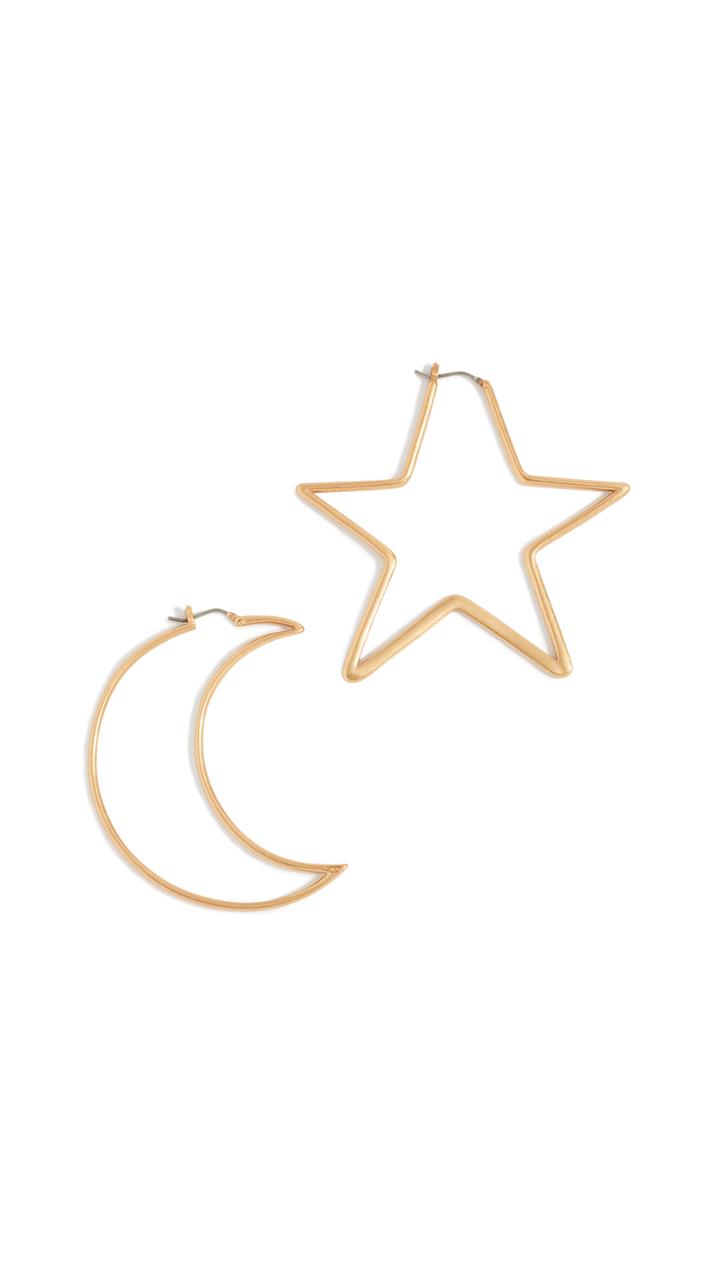 Tory Burch Articulated Celestial Statement Earrings