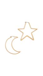 Tory Burch Articulated Celestial Statement Earrings