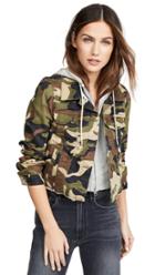Veronica Beard Jean Cara Jean Jacket With Removable Hoodie
