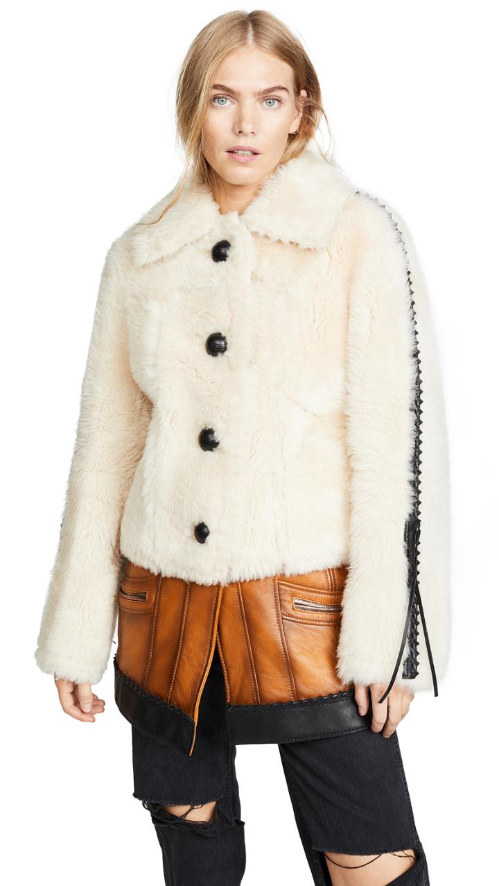 Coach 1941 Shearling Leather Coat