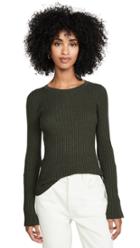 Autumn Cashmere Ribbed Crew Pullover