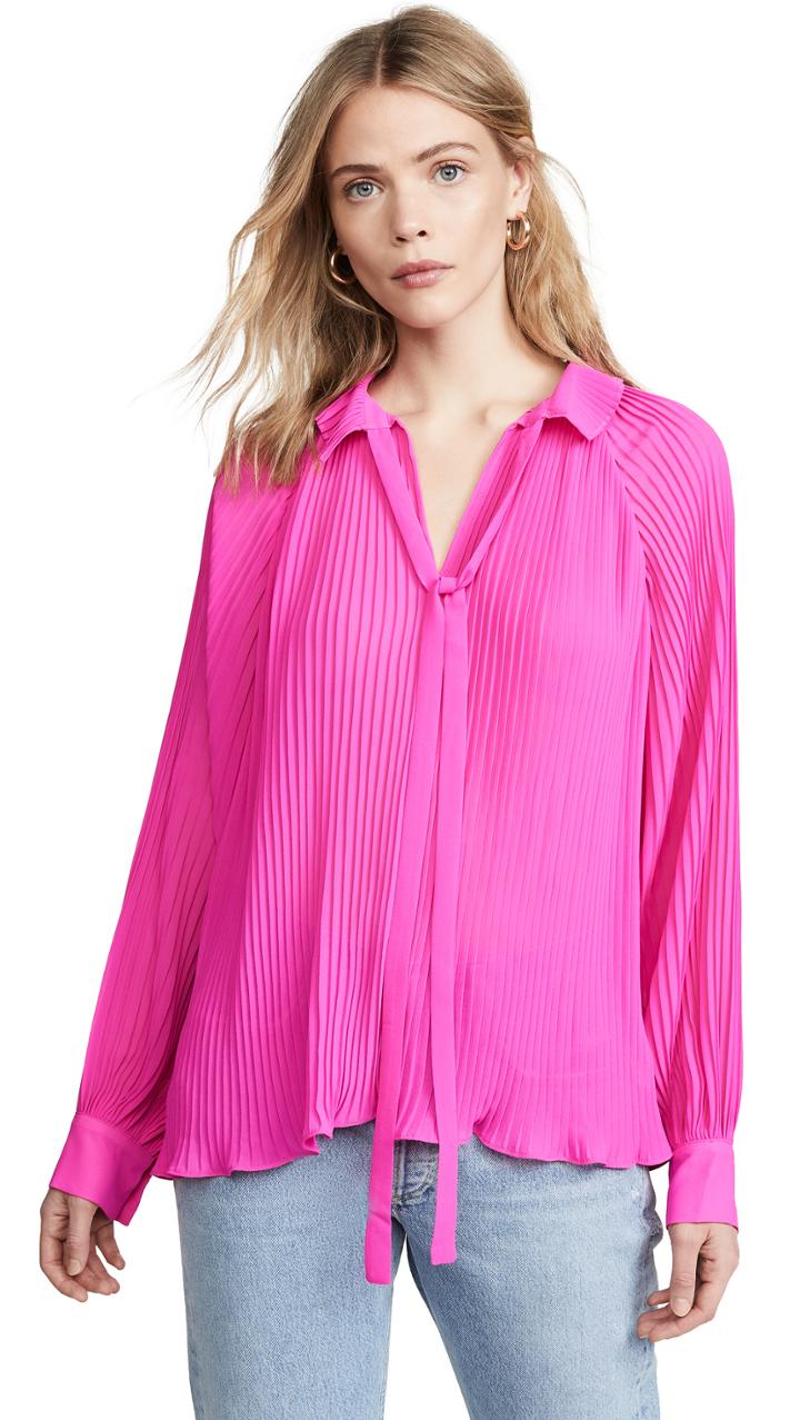 Endless Rose Pleated Chiffon Blouse
