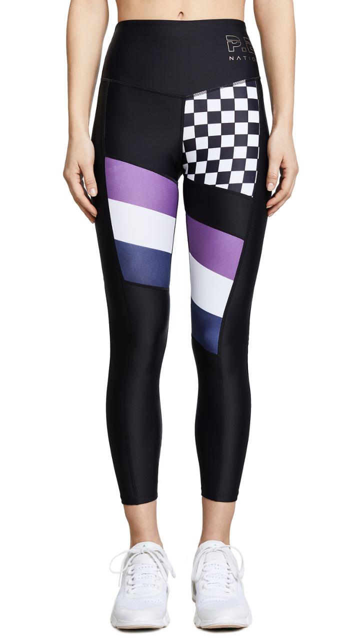 P E Nation The Check Hook Leggings