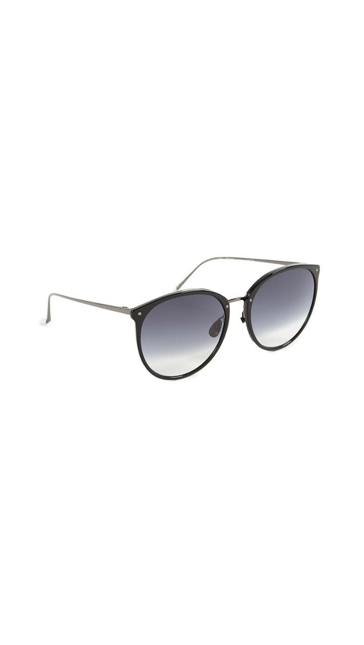 Linda Farrow Luxe Oversized Rounded Sunglasses
