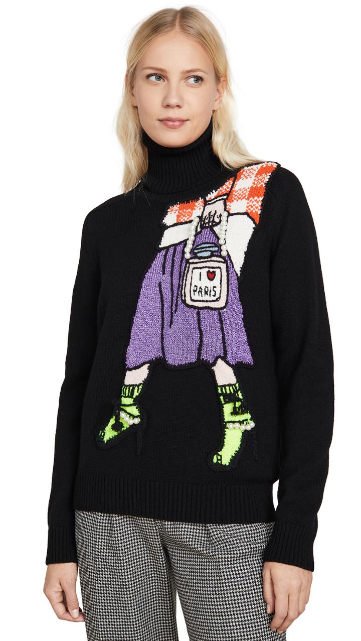 Michaela Buerger I Love Paris Fancy Turtleneck