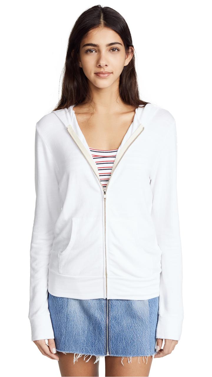 Monrow Zip Up Hoodie