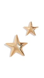 Kenneth Jay Lane Mismatched Star Earrings