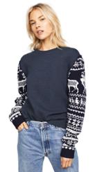 Michaela Buerger Scandinavian Knit Sleeve Sweatshirt