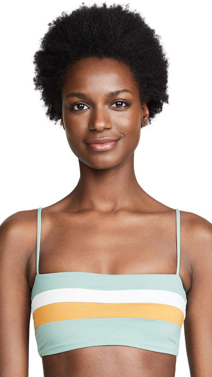 Lspace L*space Rebel Stripe Reversible Bikini Top