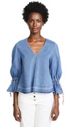 Sea Riviera Corded Peasant Top