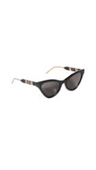 Gucci Sophisticated Web Cat Eye Sunglasses