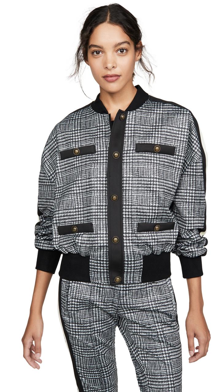 Pam Gela Glen Tartan Blouson Jacket