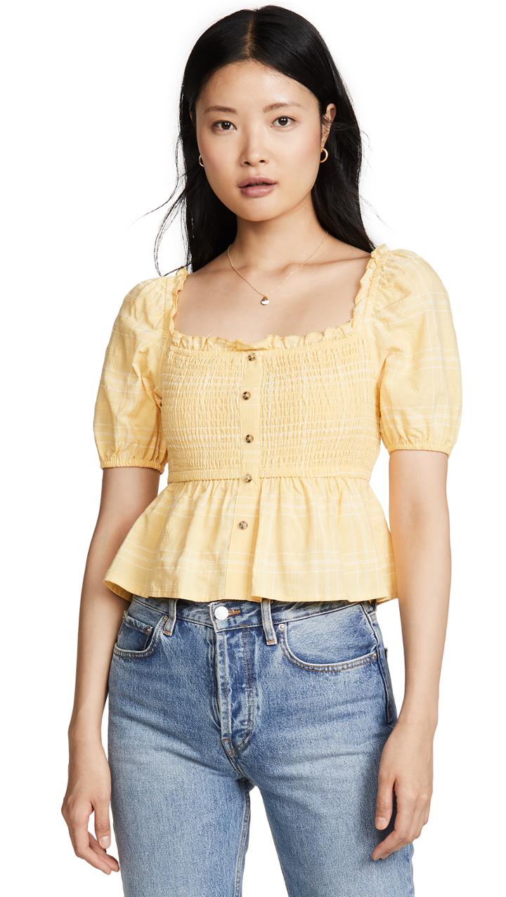 The Fifth Label Hummingbird Check Top
