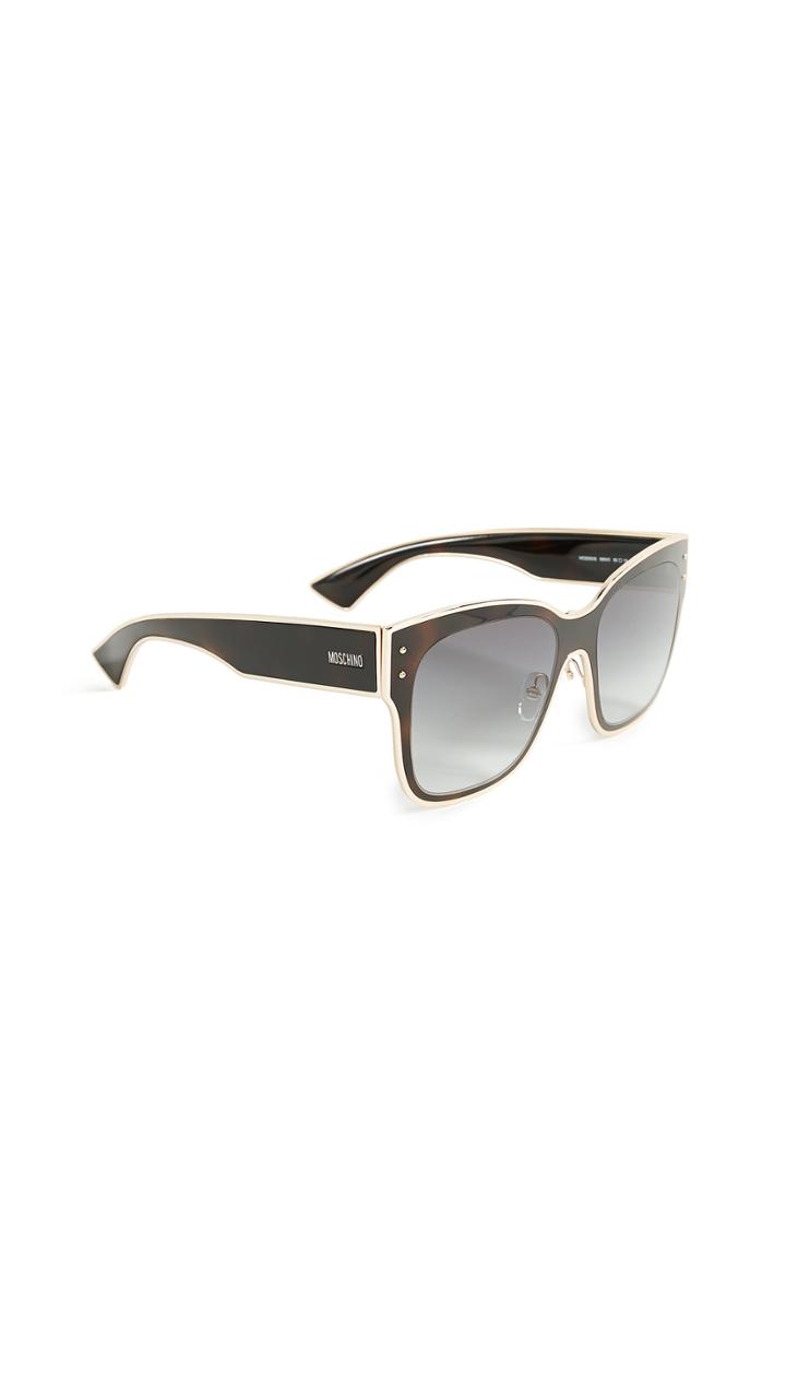 Moschino Square Gradient Frame Sunglasses