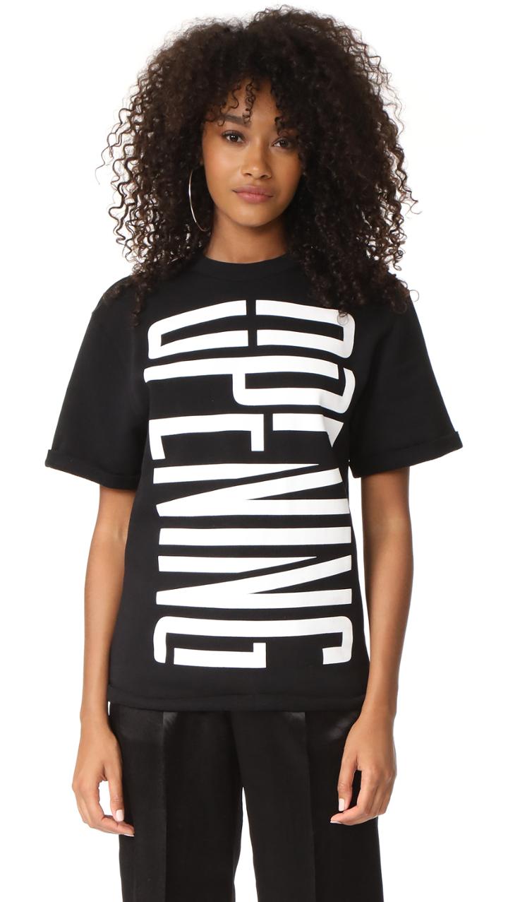 Opening Ceremony Stretch Logo Cutoff Sweatshirt