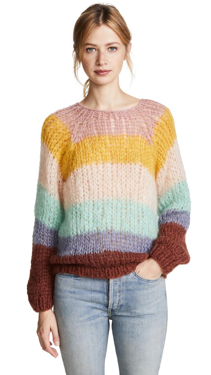 One By Maiami Striped Sweater