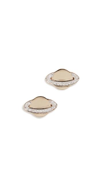 Sydney Evan 14k Gold Small Saturn Studs