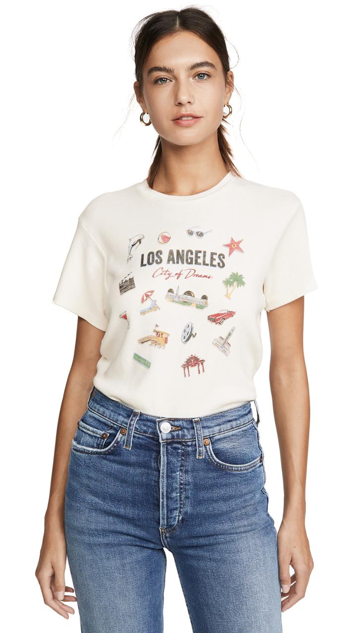 Re Done 70s Oversized Los Angeles Tee