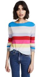 Autumn Cashmere Rainbow Stripe Cashmere Sweater
