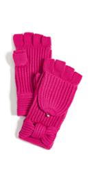 Kate Spade New York Solid Bow Pop Top Mittens