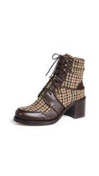 Tabitha Simmons Leo Lace Up Plaid Boots