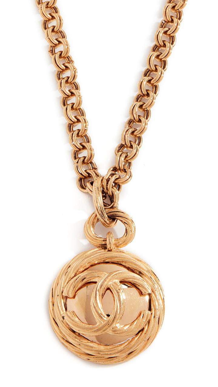What Goes Around Comes Around Chanel Rope Cc Mirror Necklace