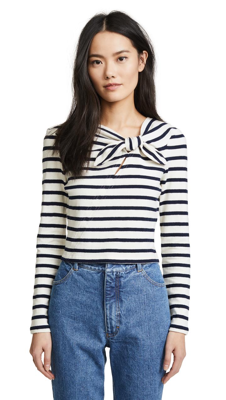 Derek Lam 10 Crosby Knotted Crop Top