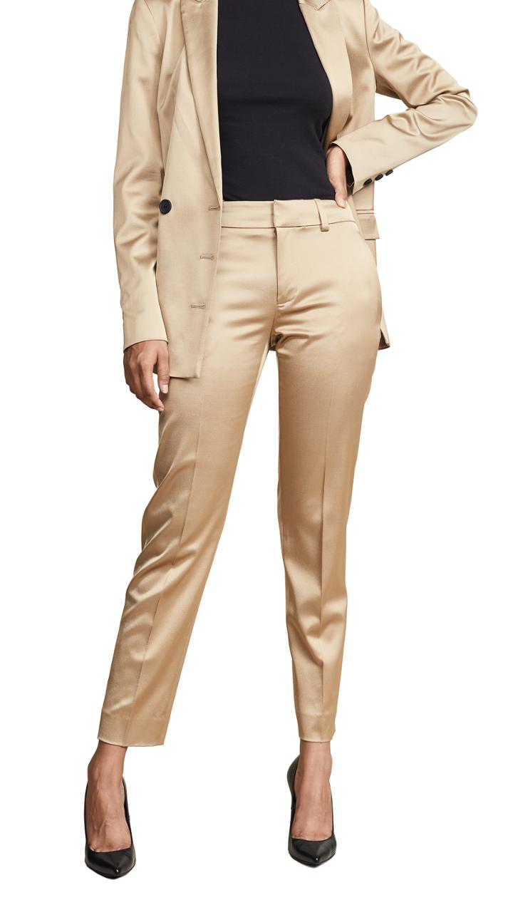 Jason Wu Grey Gold Shine Suiting Pants