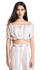 Red Carter Maya Top