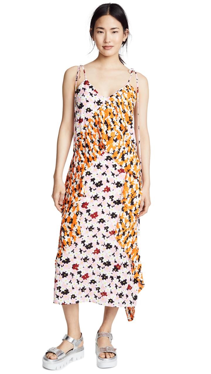 Kenzo Ruffled Slip Dress