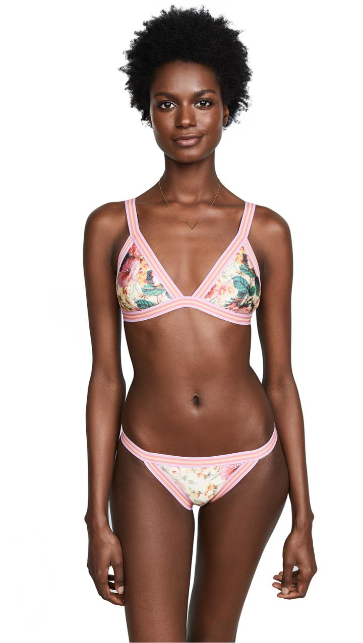 Zimmermann Laelia Elastic Triangle Bikini Top